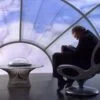 Armchair and table from -TheTrumanShowEndingScene