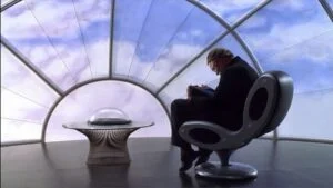 Armchair and table from -TheTrumanShowEndingScene