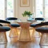 Round Warren Platner Coffee Table nad Chairs 1966