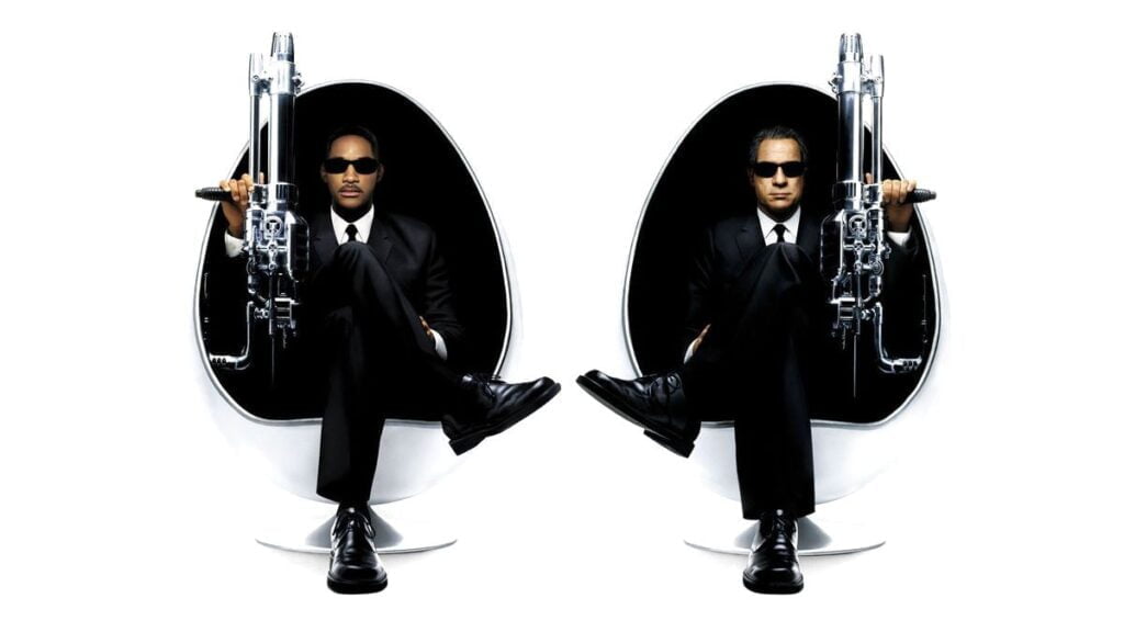 Men in Black II Egg Chairs Black and White