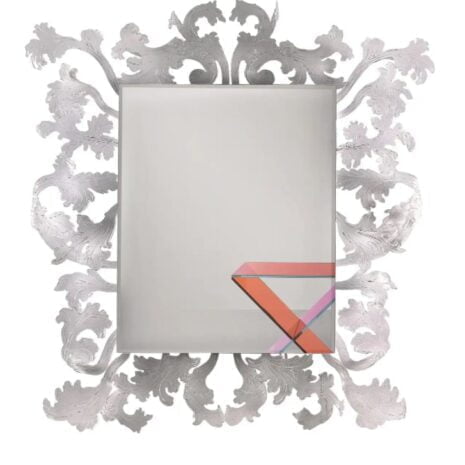 Sturm und Drang Square Mirror with LED, by Piero Lissoni for Glas Italia