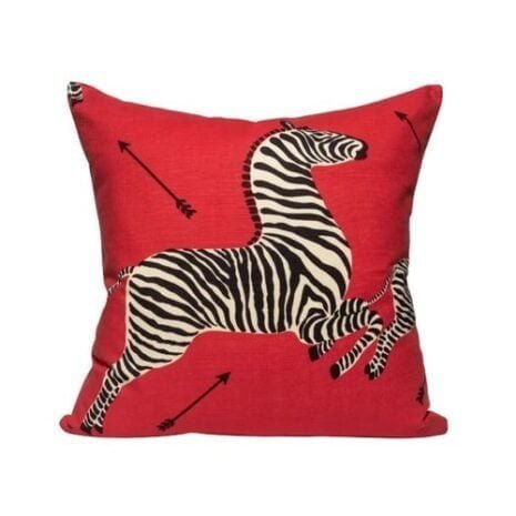 scalamandre zebra pillow