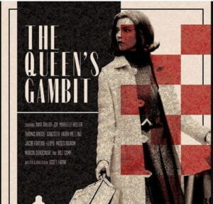 vintage-looking Queen's Gambit poster