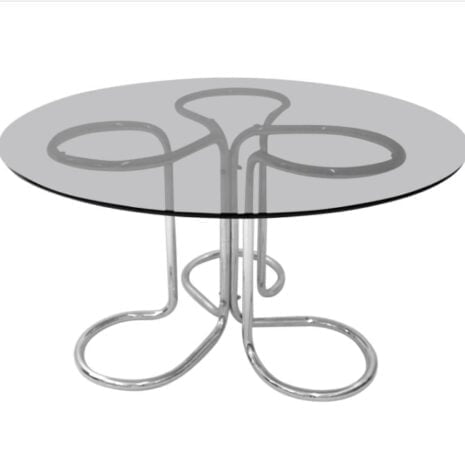 Round Glass Dining Table Giotto Stoppino