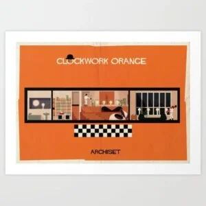orange art print