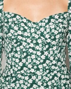 Beth Dutton’s Floral Abstract-Print Crepe Dress