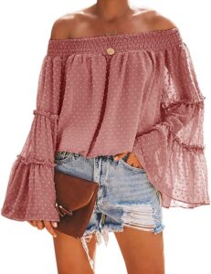 mamma-mia-2-style- Summer Off The Shoulder Shirt