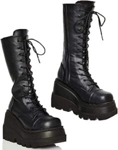 Nana Osaki Fashion -SaraIris Black Platform Boots for Women
