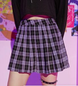 nana-osaki-anime-style-skirt-plaid-mini