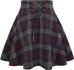 nana's-purple-plaid-skirt-gothic-style