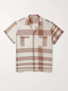 Plaid Linen Shirt-bode-worn-by-nolan-booth-ryan-reynolds-in-the-movie-red-notice