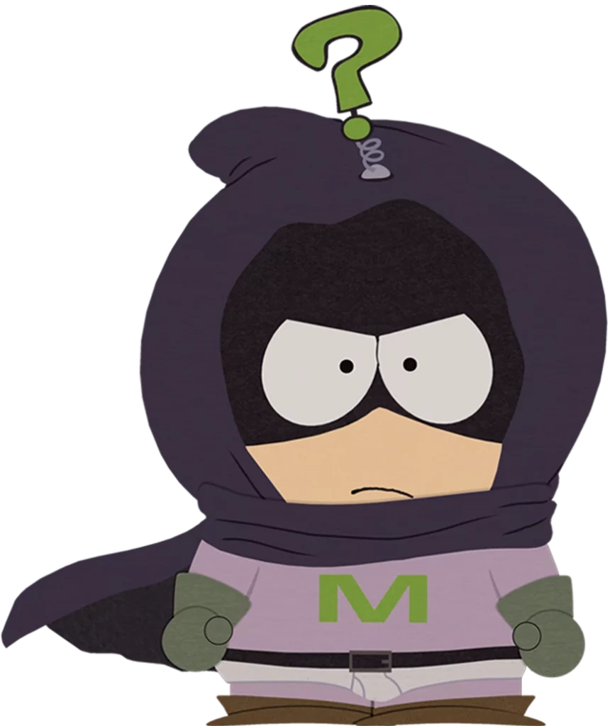 Mysterion as he appears in South Park
