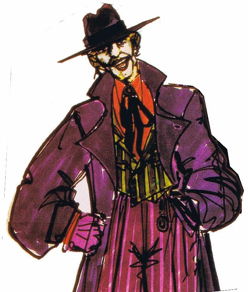 Costume Tutorial -Dress Up Like The Joker 1989 from Batman- Original Sketches by Bob Ringwood for the Joker character