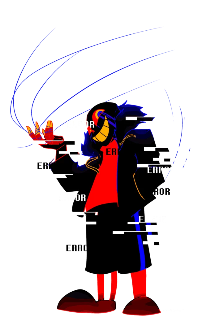 Error!Sans as he appears in the Anti-Void