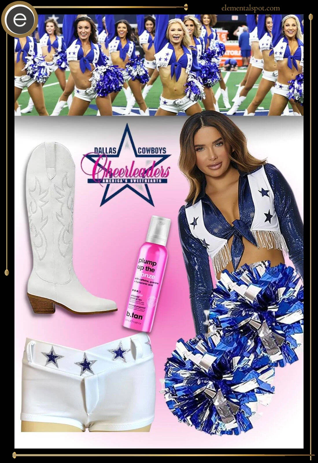 Can you design a different Dallas Cowboys cheerleaders uniform