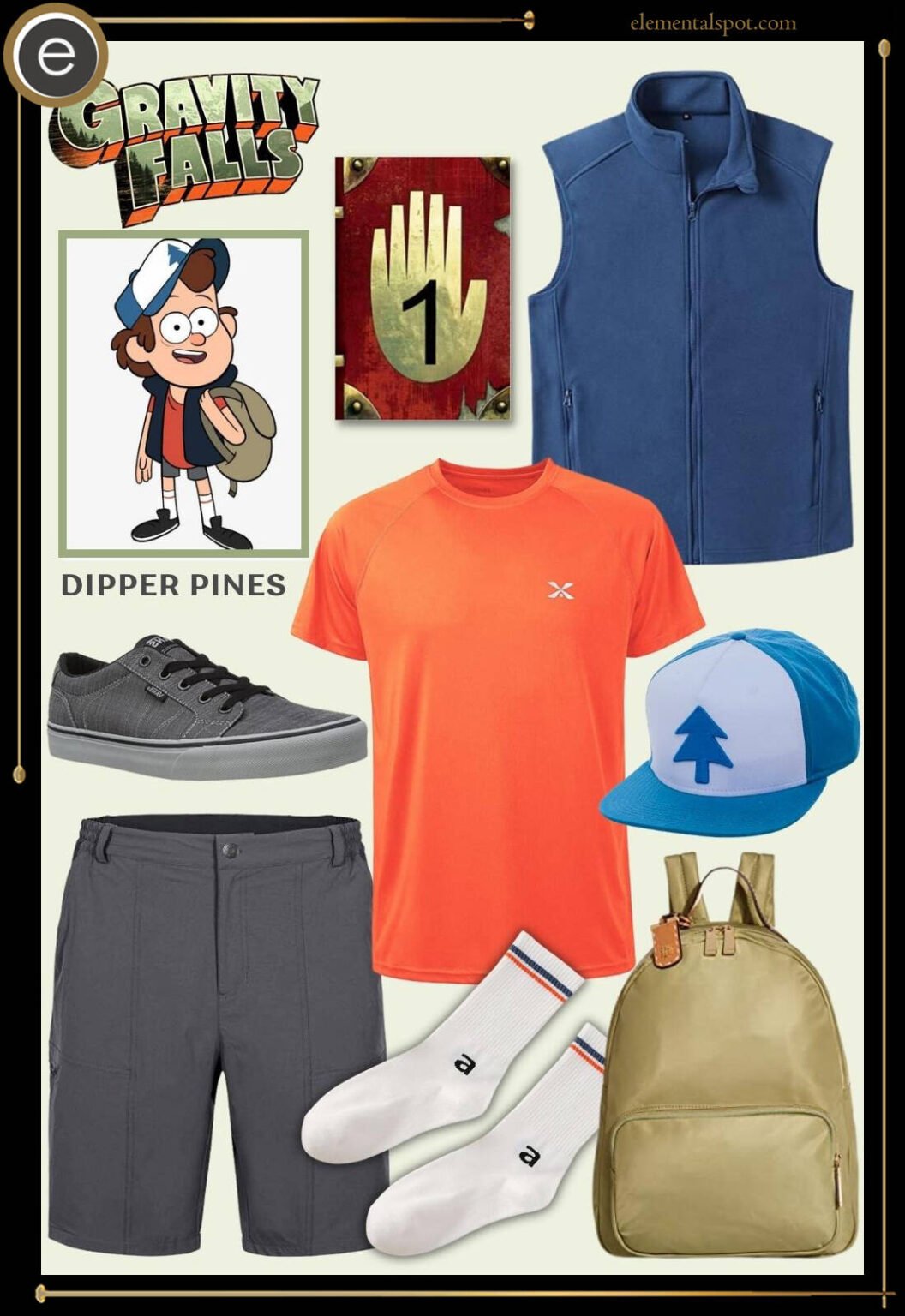 Dress Up Like Dipper Pines From Gravity Falls Elemental Spot 3067