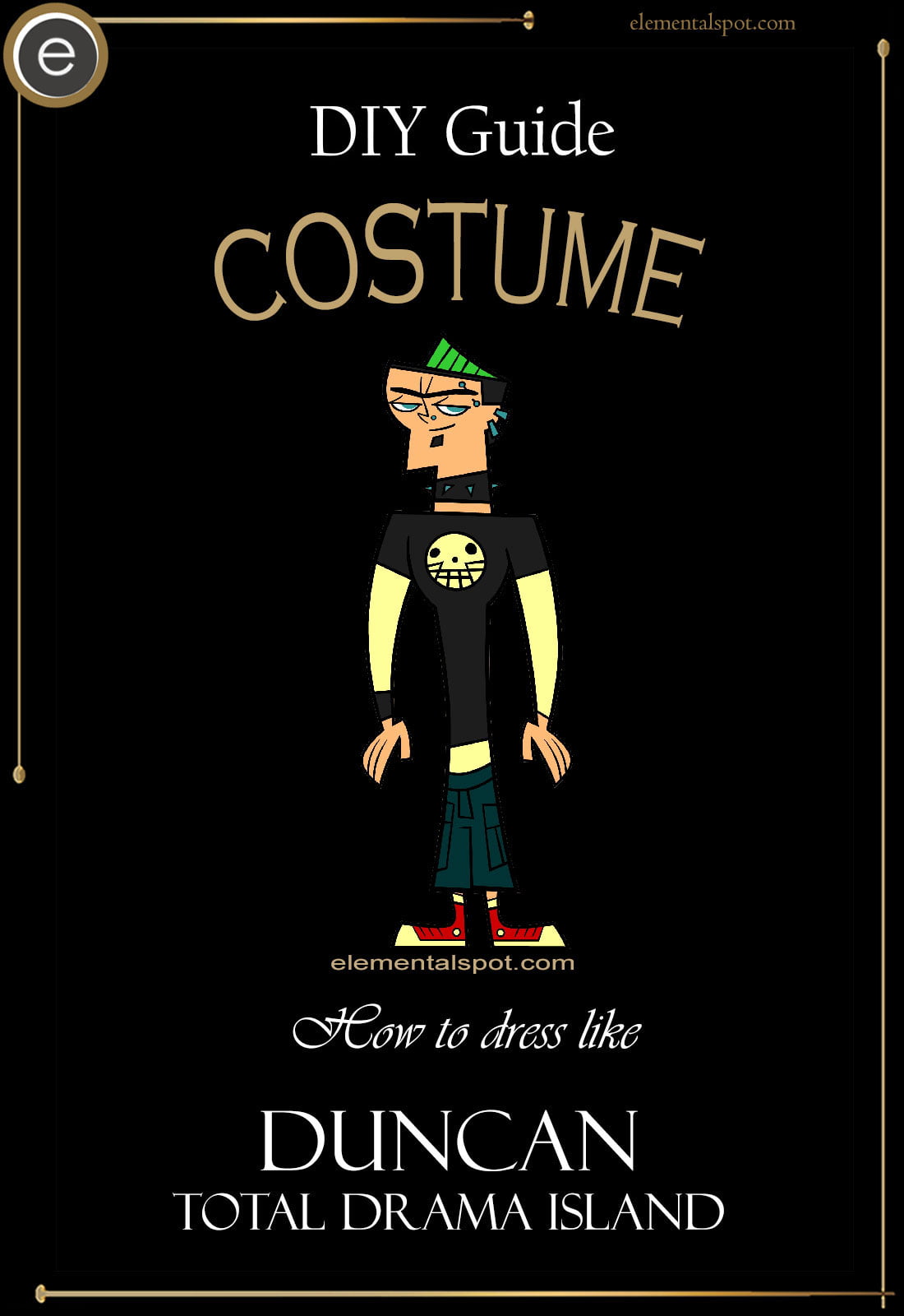 Duncan from Total Drama Island Costume, Carbon Costume