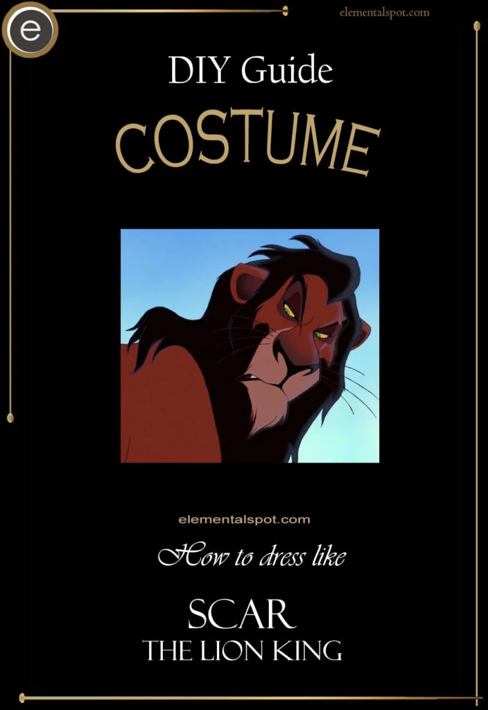How to dress like Scar-The Lion Kingcostume-DIY