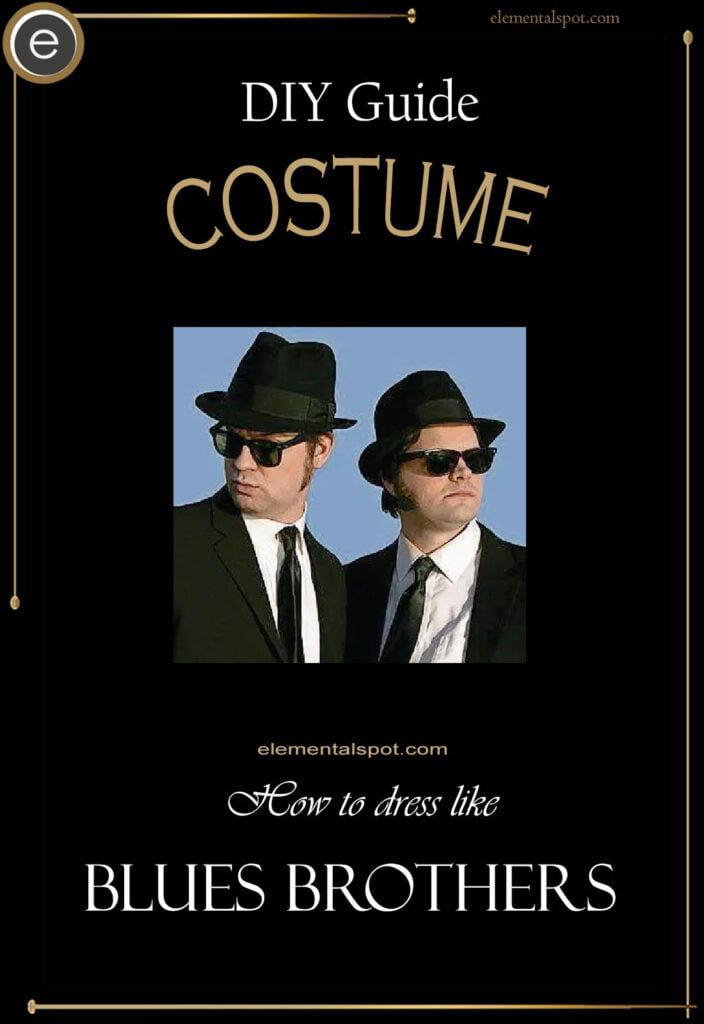 How to dress like The Blues Brothers-costume-DIY