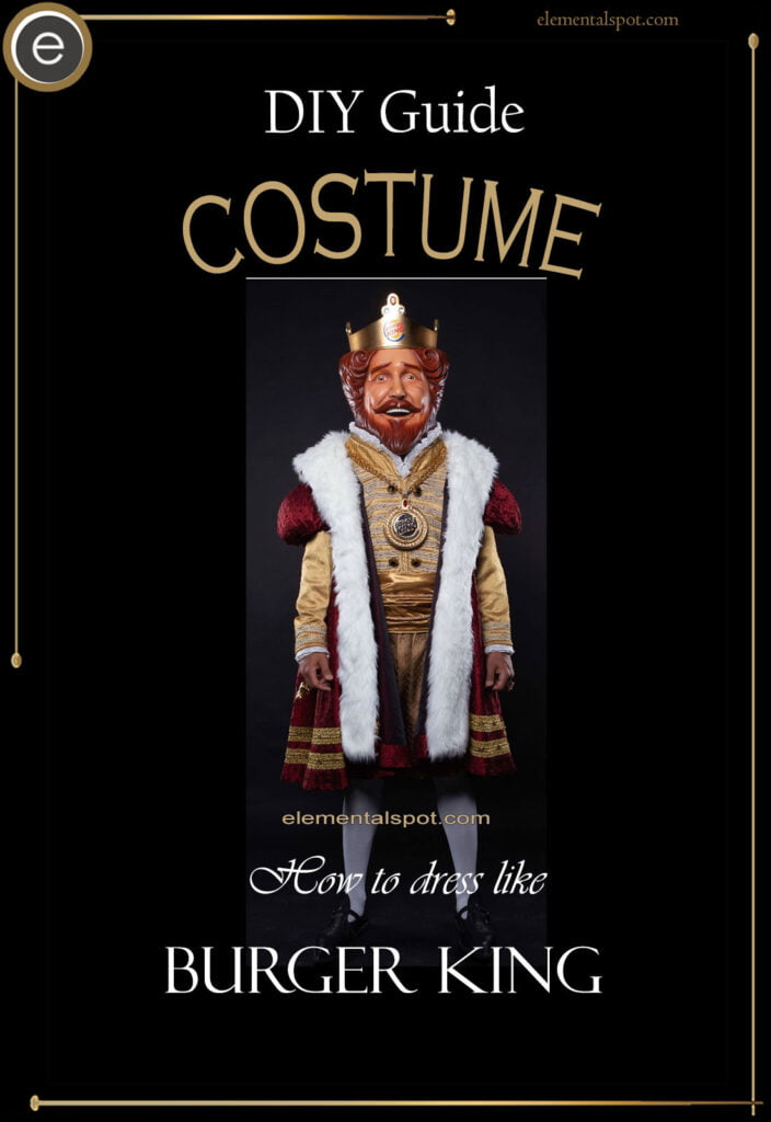 How to dress like Burger King-costume-DIY