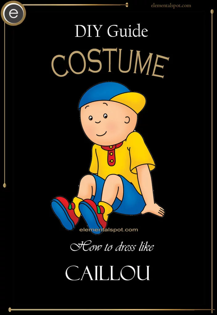 How to dress like Caillou-costume-DIY