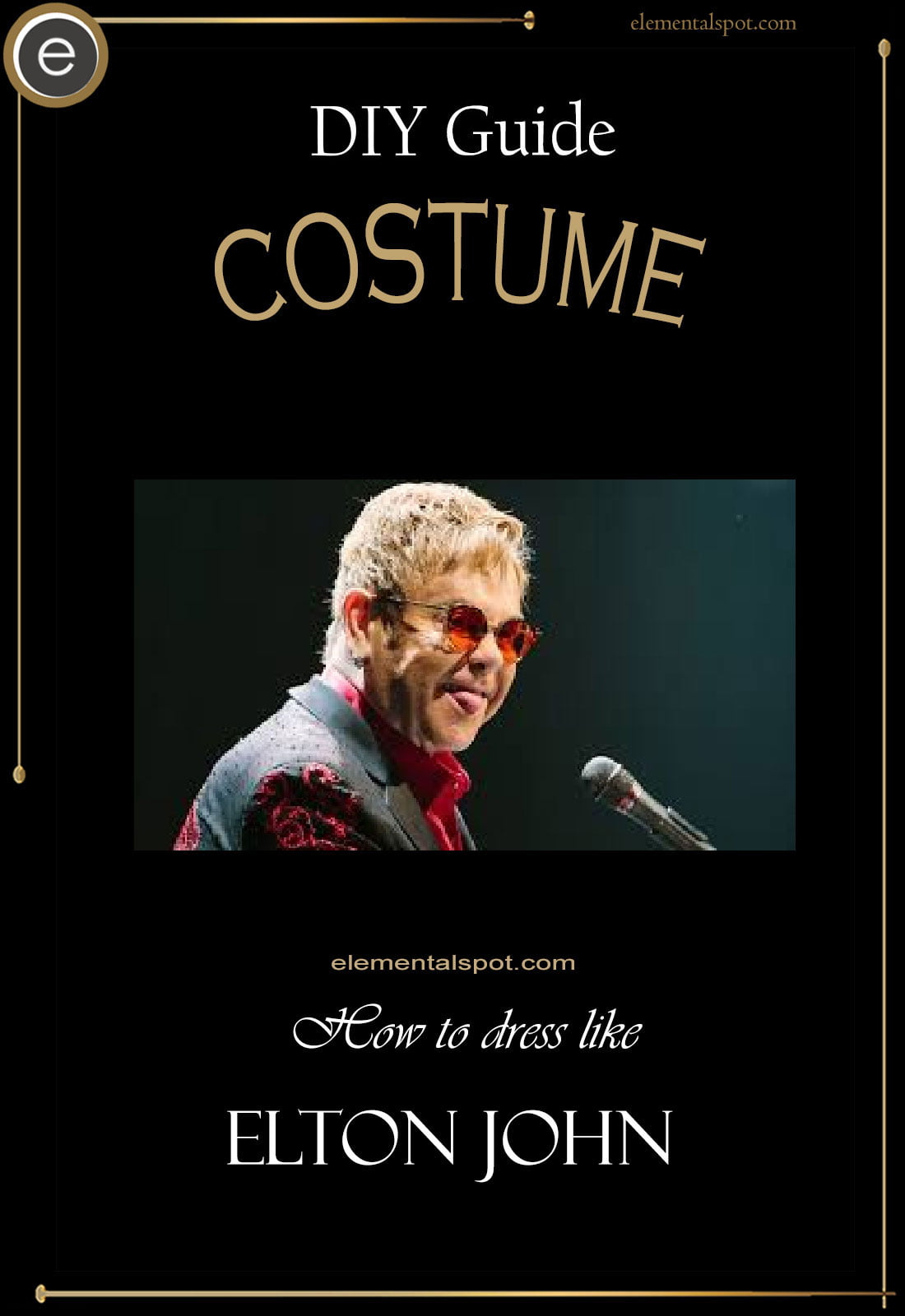 Coolest Homemade Elton John Costume