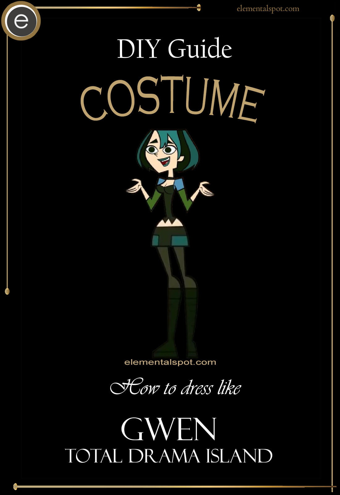 Gwen from Total Drama Island Costume, Carbon Costume