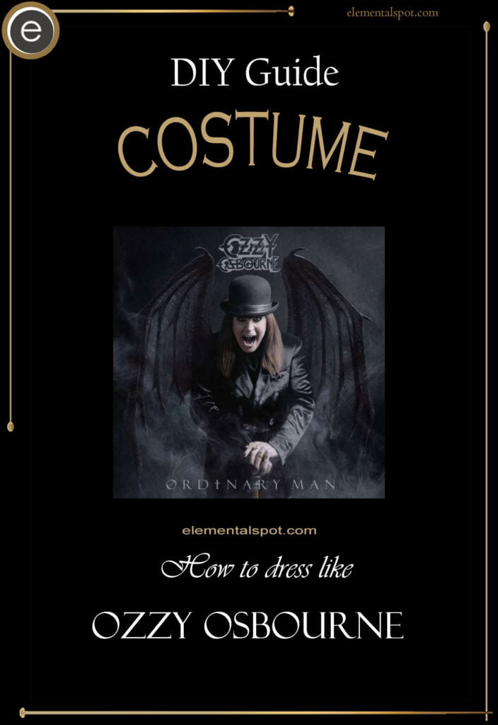 How to dress like Ozzy Osbourne-costume-DIY