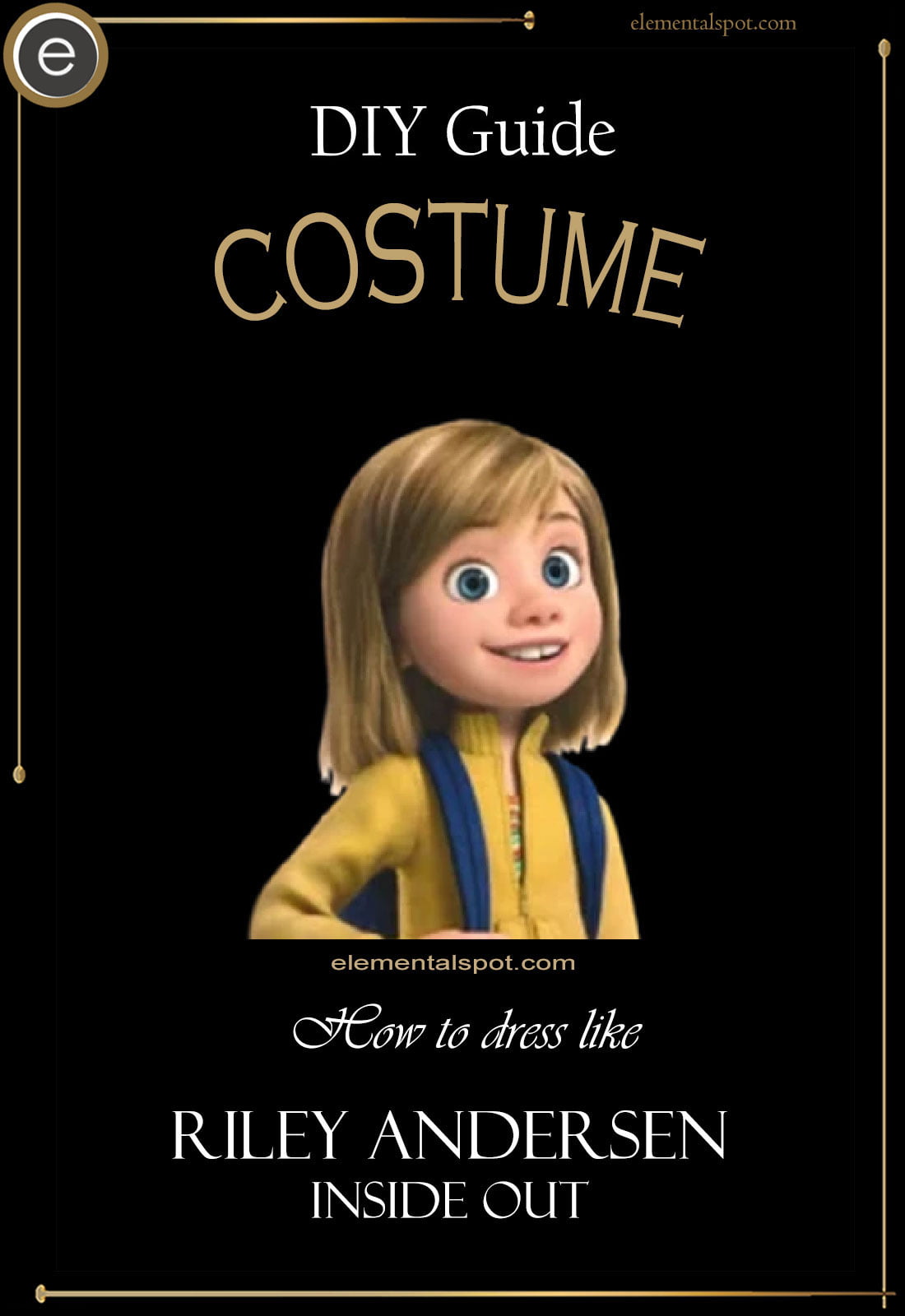 Riley Andersen from Inside Out Costume, Carbon Costume