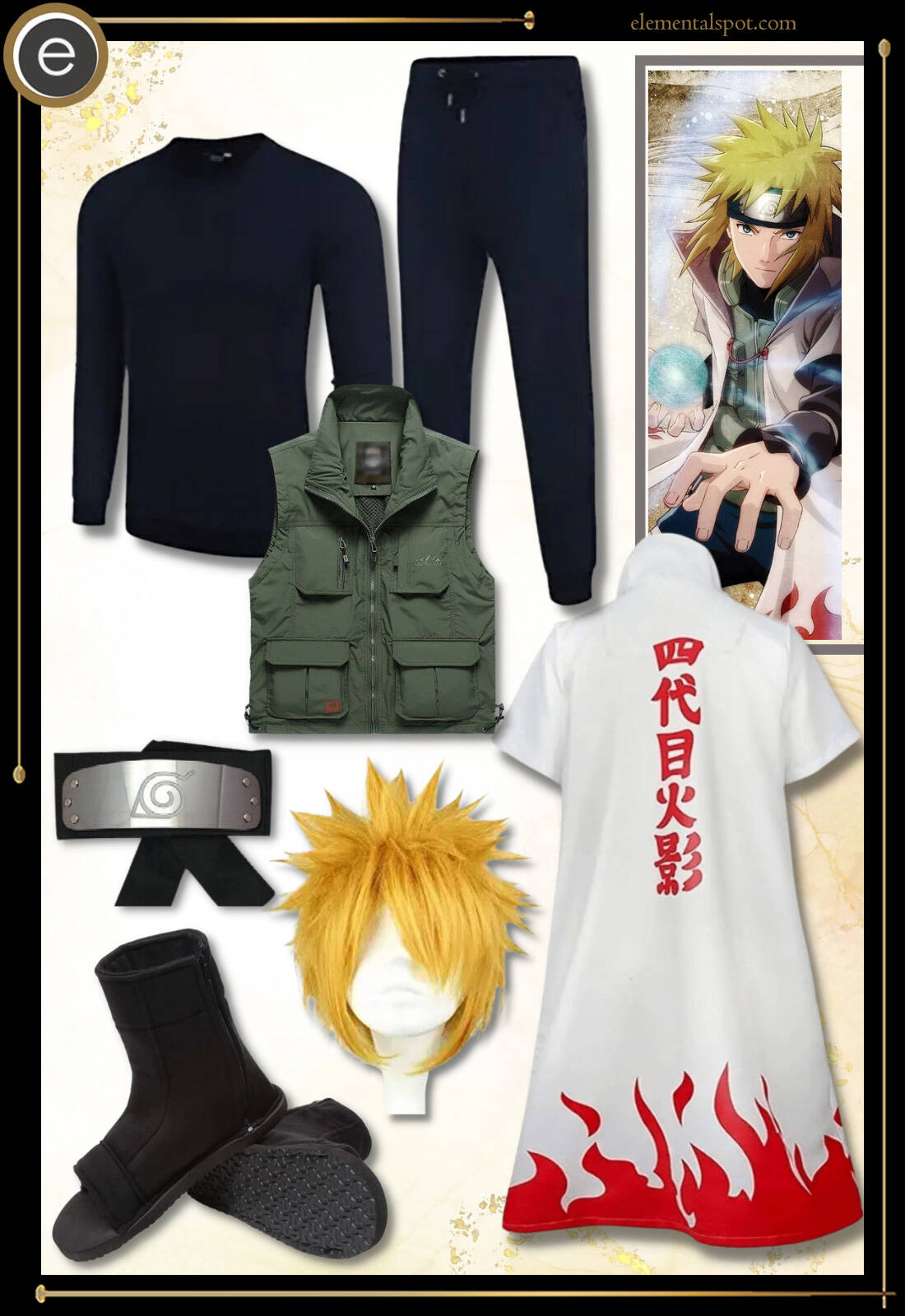 costume-Minato Namikaze-Naruto