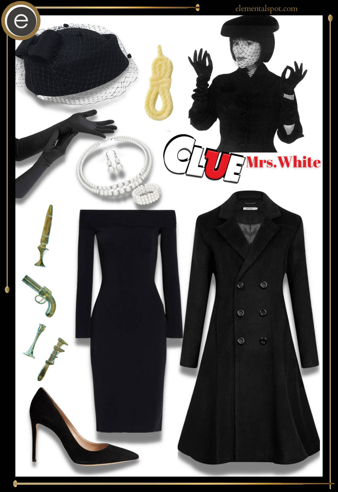 costume or Outfit-Mrs. White-Clue
