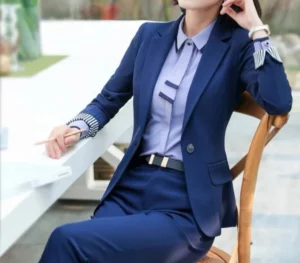 Blue suit for women two piece suit-look-both-ways-natalie