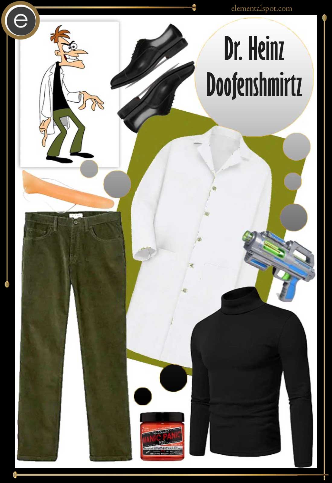 Outfit-Dr. Heinz Doofenshmirtz-Phineas and Ferb