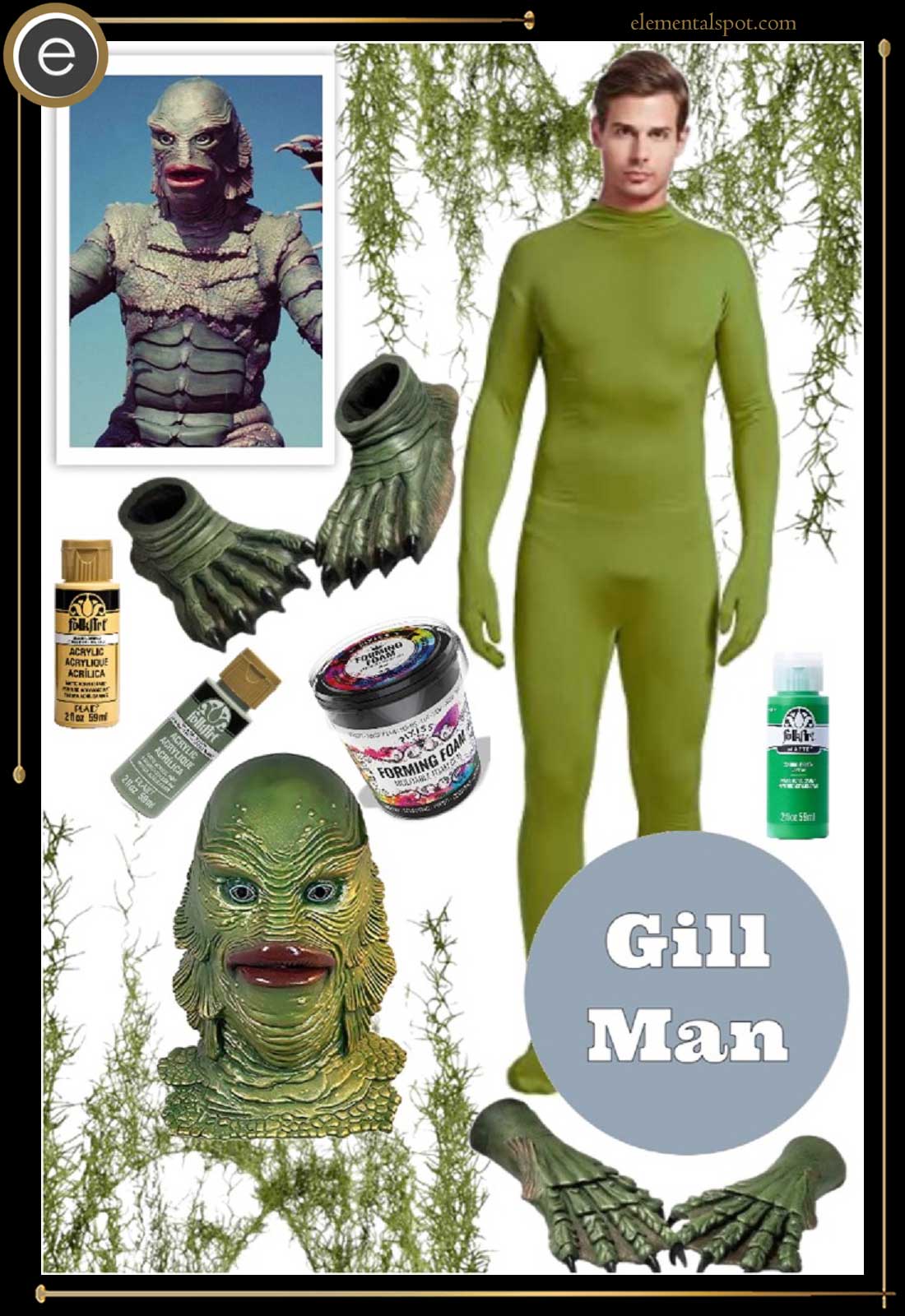 Dress Up Like Gill Man from Creature from the Black Lagoon - Elemental Spot