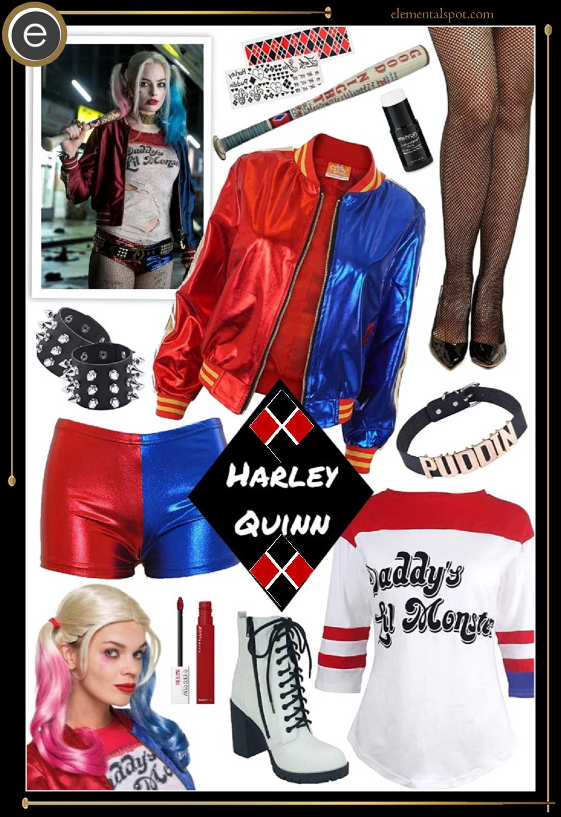 Dress Up Like Harley Quinn from Suicide Squad - Elemental Spot