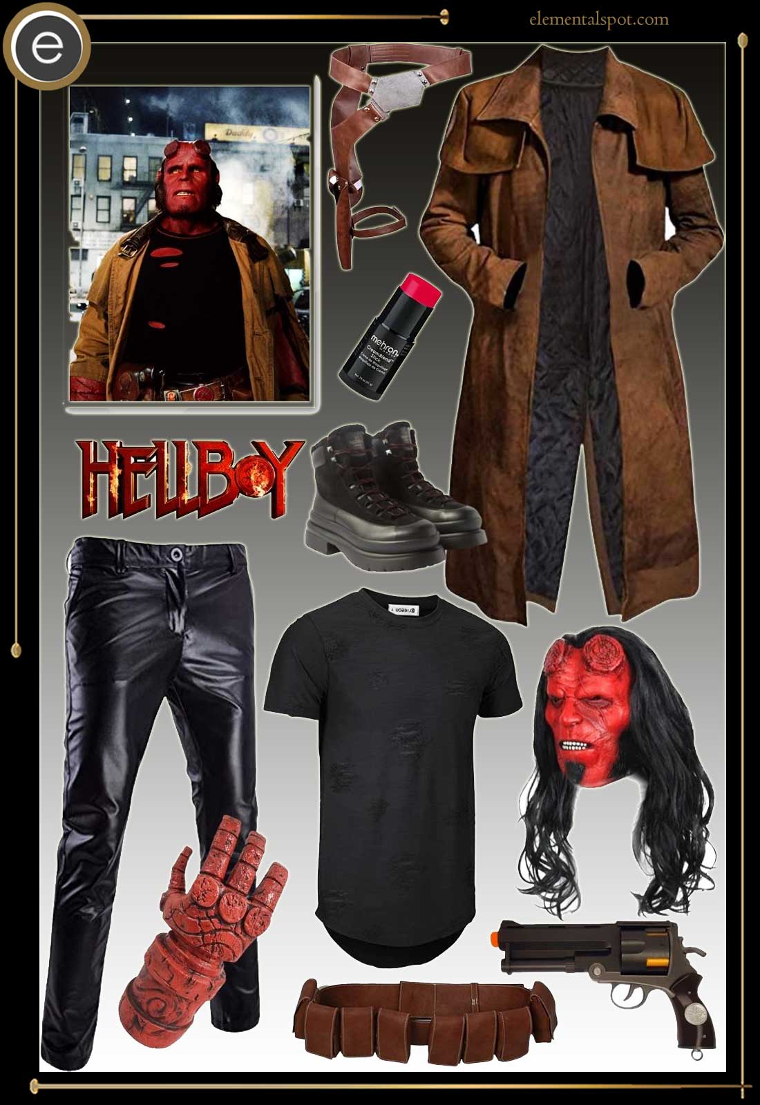 Hellboy costume cheap for adults