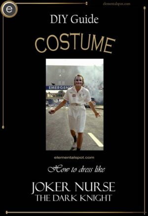 How to dress like Joker Nurse-The Dark Knightcostume-DIY
