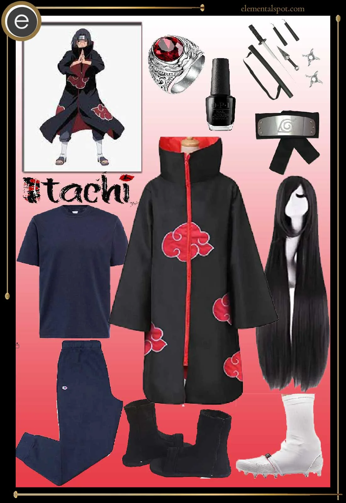 itachi uchiha akatsuki cloak