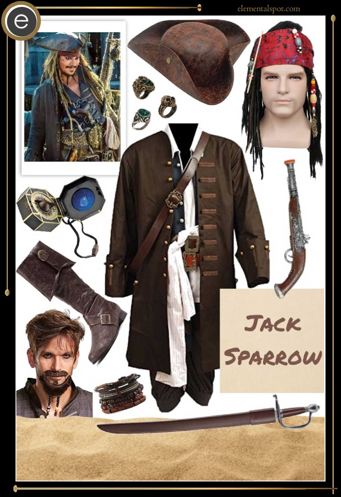 Costume-Jack Sparrow-Pirates of the Caribbean