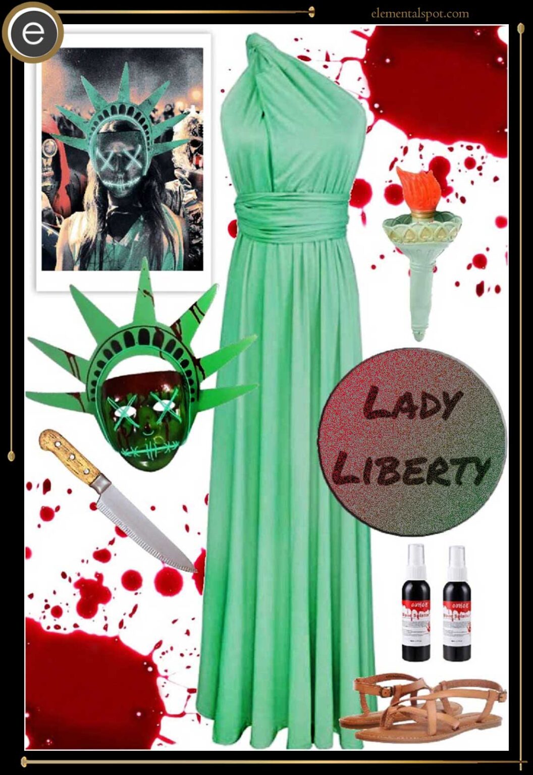 Dress Up Like Lady Liberty from The Purge - Elemental Spot