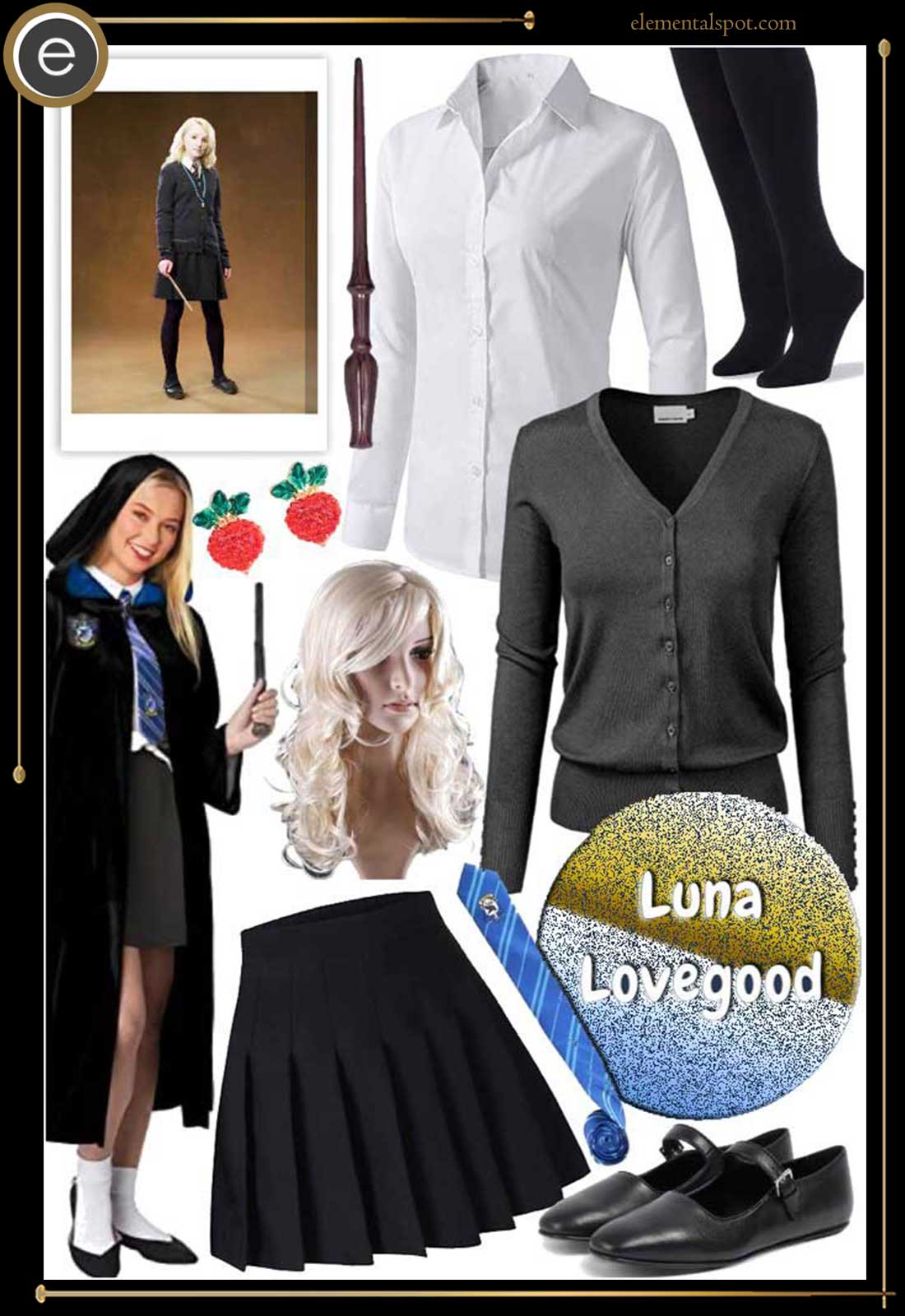 Harry Potter Luna Lovegood Ravenclaw cosplay wizard world 