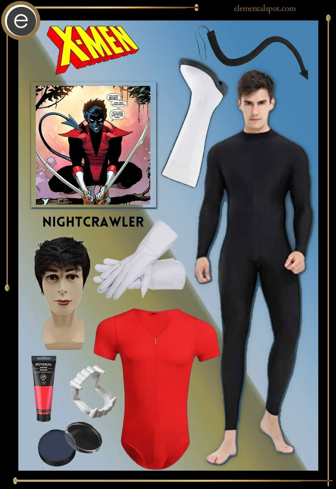 Nightcrawler Cosplay Outfit​