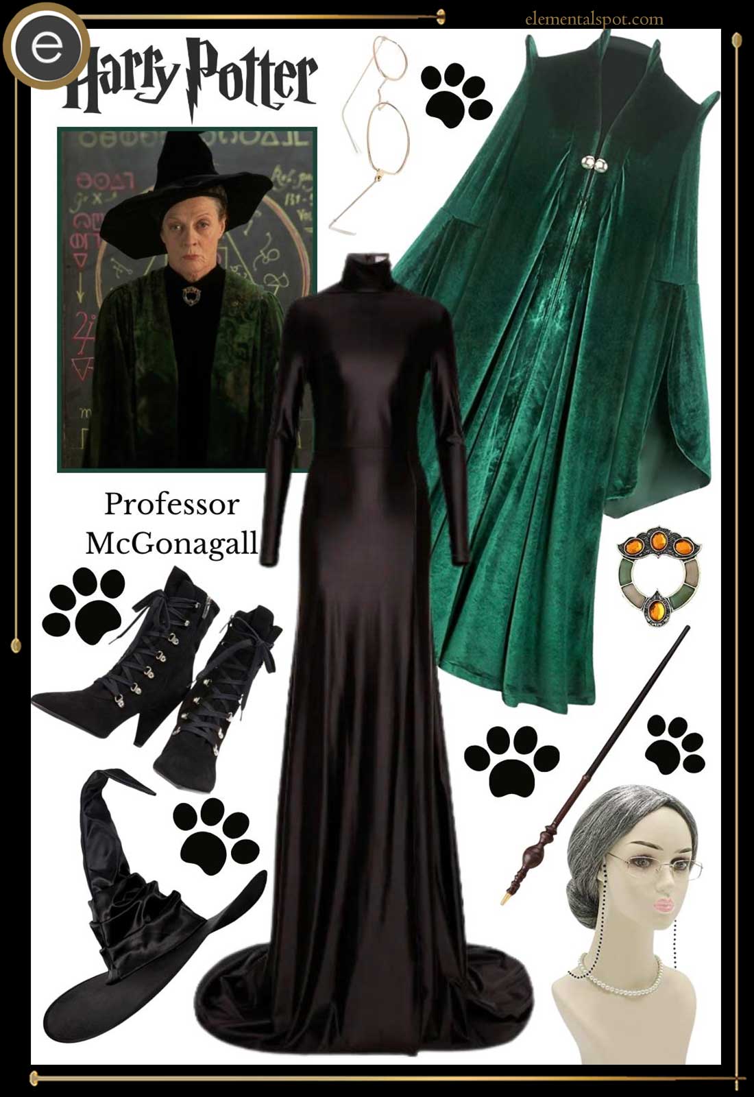 Dress Up Like Professor McGonagall from Harry Potter - Elemental Spot