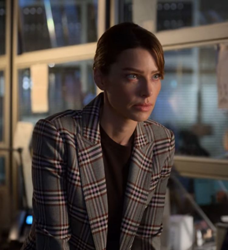 Plaid Twill Blazer worn by Chloe Decker (Lauren German) seen in Lucifer