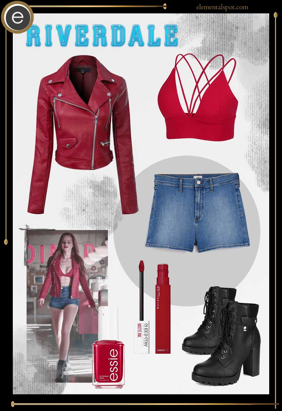 Cheryl blossom store leather jacket