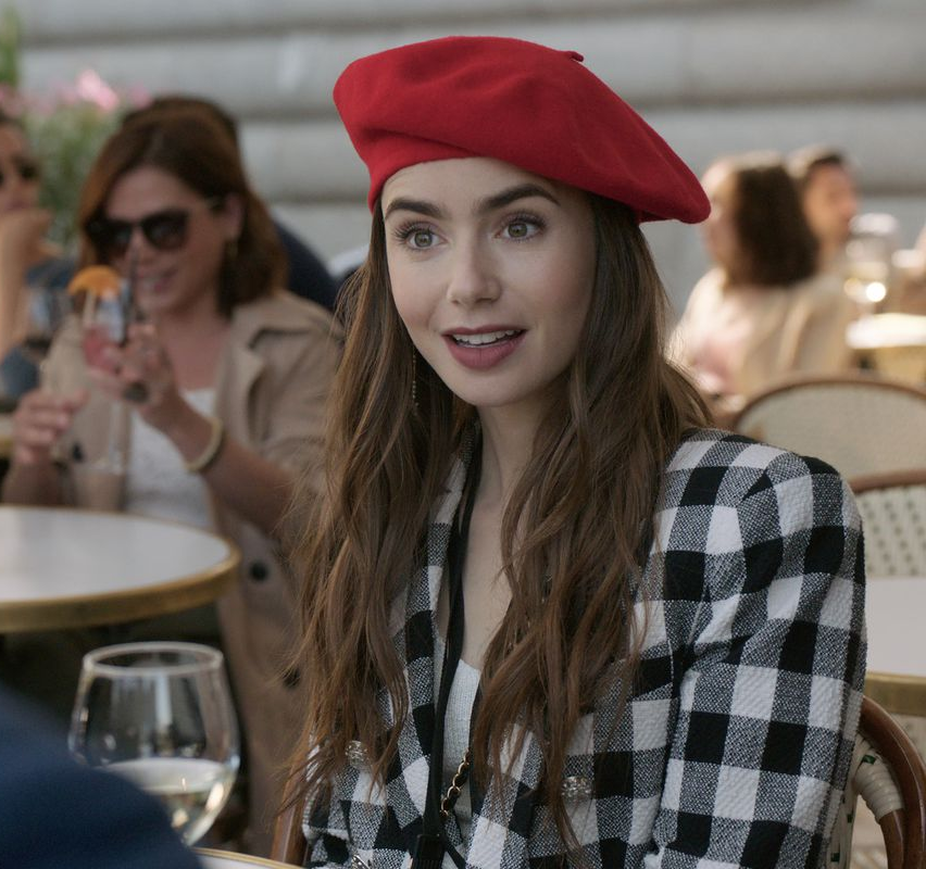 emily-in-parisred-classic-beret-cap-outfit