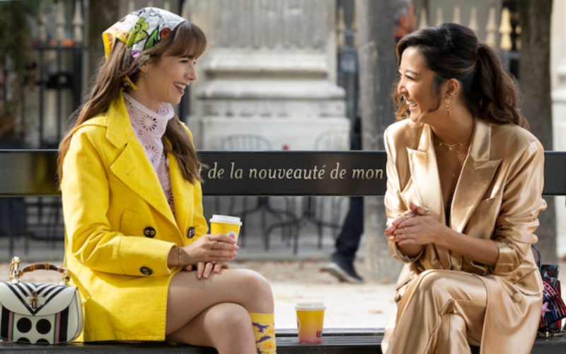 mindy-fromemily-in-paris-outfits-looks-sytyle-and-clothes-metalic look