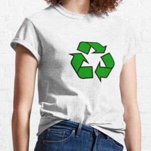 Women's Recycle Tee - Katie and Alexa Outfits -white