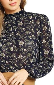 Cordelia AHS-Floral-Blouse-Outfits-Clothes worn by Cordelia Goode Sarah Paulson in American Horror Story