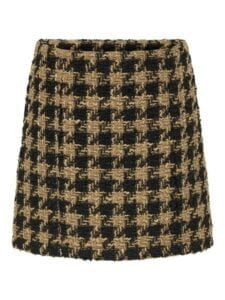 Houndstooth mini skirt